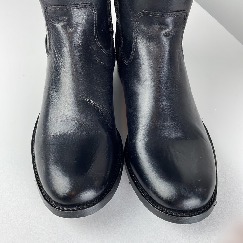 FRYE MELISSA BUTTON INSIDE ZIP Genuine Leather Side Zip Boots NWOT Sz 6 - Picture 13 of 17